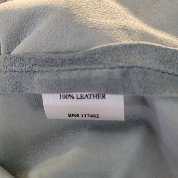 New Frontier snap front leather suede jacket Pre-owned - Picture 5 of 6